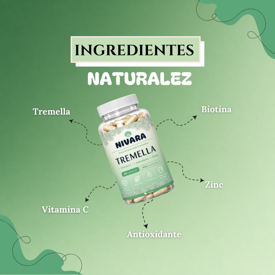 Cápsulas con TREMELLA + VITAMINA C