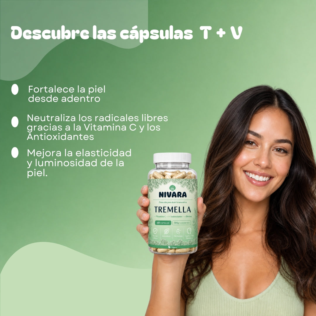 Cápsulas con TREMELLA + VITAMINA C